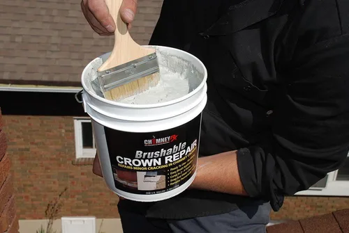 Miniatura 3 de ChimneyRx Brushable Crown Repair reparador de chimeneas, 1 galón