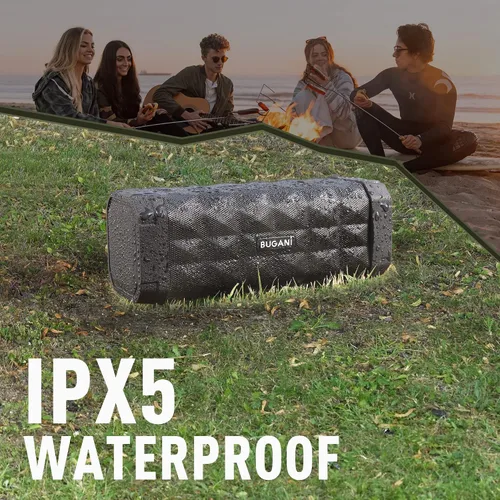 Miniatura 7 de BUGANI Altavoz Bluetooth M99 Bluetooth, mayor ruido, sonido estéreo, tiempo de reproducción de 24 horas, rango inalámbrico de 100 pies, IPX5
