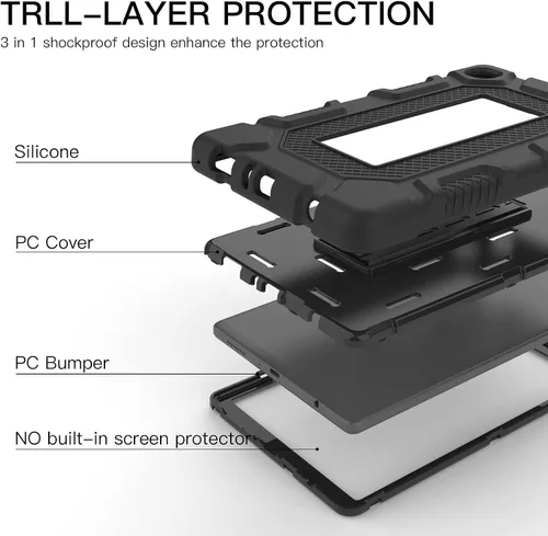 Miniatura 7 de Funda Samsung Galaxy Tab A7 Lite de 8.7 pulgadas con soporte, a prueba de golpes, resistente a los golpes, para Galaxy Tab A7 (SM-T220/T225)