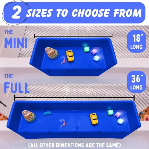 Miniatura 3 de Tub Topper® Protector contra salpicaduras de bañera y estante de baño para niños – Bandeja de baño para niños pequeños, almacenamiento de juguetes