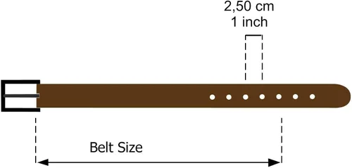 Miniatura 6 de FASHIONGEN - Women genuine Italian leather belt LUNA, Made in France