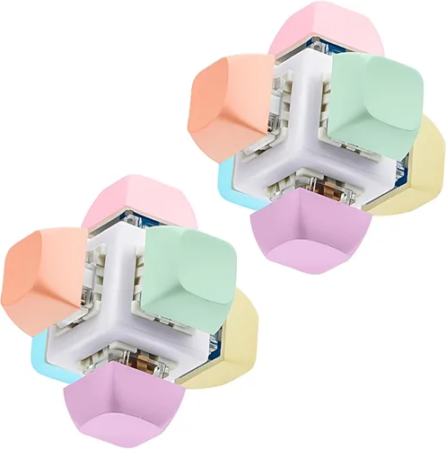 Taiyin 2 piezas de teclado de juguete con clicker, llavero para la ansiedad, juguetes para aliviar el estrés, juguetes para aliviar el estrés, pasar