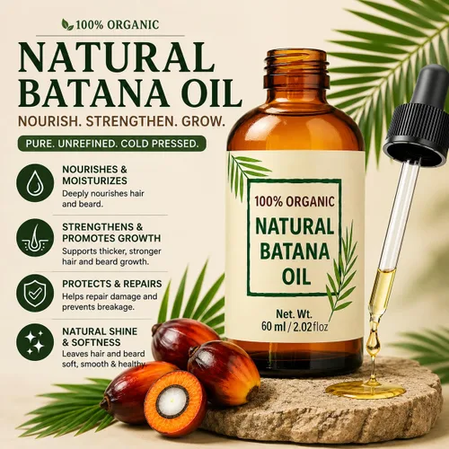 Miniatura 3 de Aceite de batana crudo para el crecimiento del cabello – Dr. Sebi Organic Botana Aceite natural para el crecimiento del cabello – Tratamiento