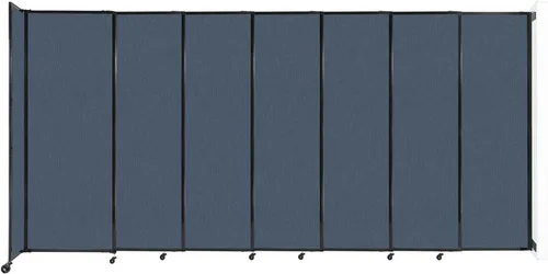 Miniatura 104 de Divisor de habitación de pared recta deslizante montado en la pared Anchos ajustables Ruedas de bloqueo Separador de habitación Paneles