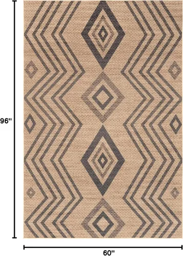 Miniatura 2 de nuLOOM Kasie Natural - Alfombra de 5 x 8 pies, lavable a máquina, antideslizante, para sala de estar, dormitorio, habitación de los niños, 2-Natural