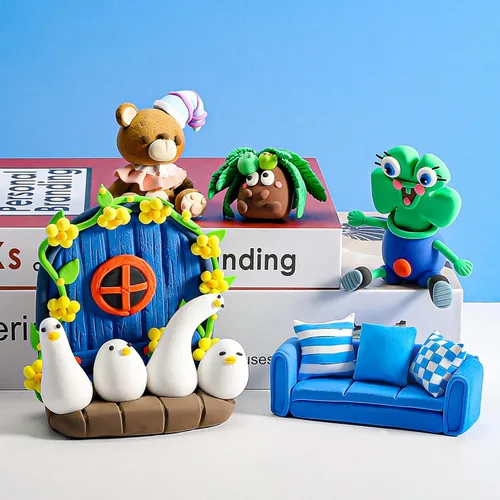 Miniatura 7 de CiaraQ Kit de arcilla seca al aire – Arcilla de modelado de 24 colores con herramientas de escultura para manualidades y proyectos de bricolaje