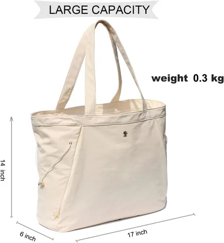 Miniatura 5 de ESVAN Bolsa de yoga para mujer, bolsas de hombro con cordón para oficina, entrenamiento, viajes, transporte, pilates, gimnasio y playa
