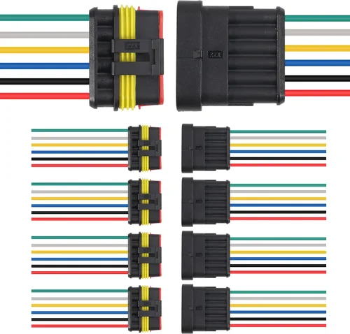 Miniatura 9 de 10 Piezas Conector de 1 Pin Impermeable Eléctrico Enchufe de 1 Pin Auto Cable Eléctrico Conectores de Desconexión Rápida Automotrices Conectores