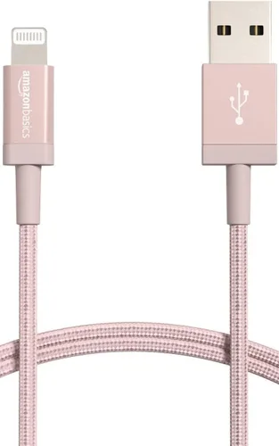 Miniatura 15 de Amazon Basics - Cable cargador USB trenzado de nailon - Cargador para iPhone con certificación MFi Gris-oscuro