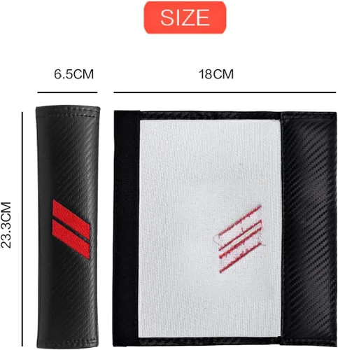 Miniatura 5 de 2 piezas de fundas para cinturón de seguridad para accesorios Dodge, almohadillas para cinturón de seguridad compatibles con Dodge Charger Durango