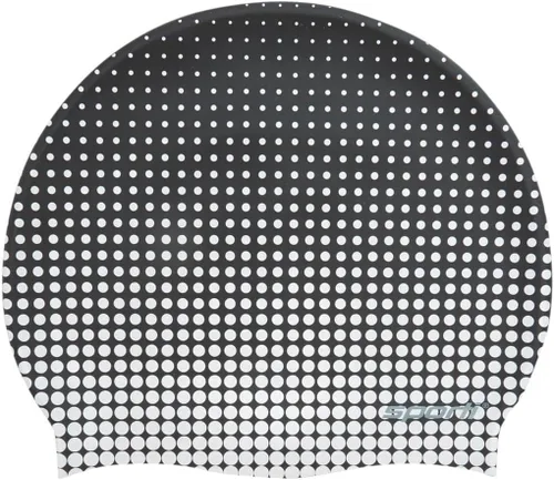 Miniatura 28 de Sporti Gorra de natación de silicona con diseño gráfico con altura de 7.6 pulgadas, apertura de 7.5 pulgadas, gorra de natación antideslizante