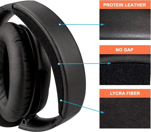 Miniatura 5 de SOULWIT Funda de diadema para auriculares Bose QC35 y QuietComfort 35 II (QC35 ii), repuesto para auriculares, pieza de reparación de almohadilla