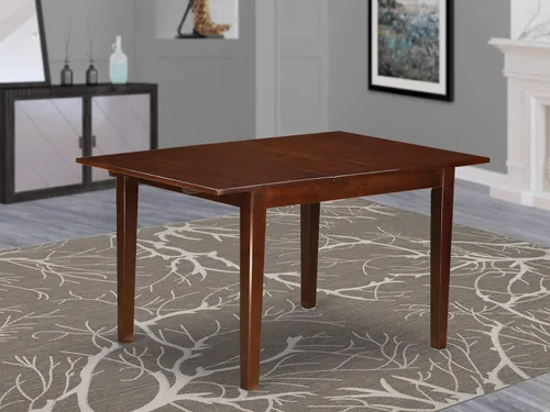 Miniatura 2 de East West Furniture NFT-MAH-T Norfolk - Mesa de comedor rectangular con hoja de mariposa, 32 x 54 pulgadas, caoba