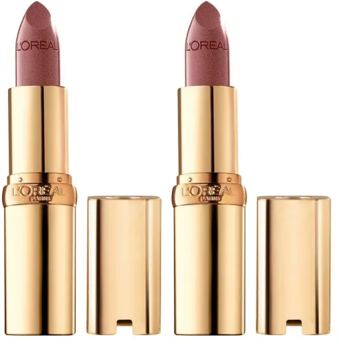 Miniatura 26 de L'Oreal Paris - Lápiz labial Colour Riche Original, cremoso e hidratante, satinado con aceite de argán y vitamina E, Pink Flamingo, 1 unidad Rosado