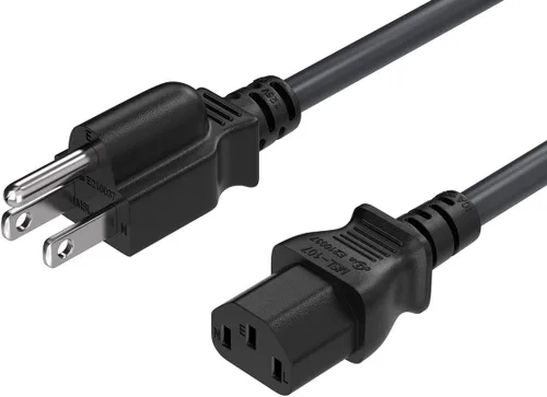 Miniatura 13 de Cable Leader Cable de alimentación de CA de 18 AWG, IEC320 C13 a NEMA 5-15P, cable de alimentación de 3 clavijas resistente de 125 V 10A/15 A