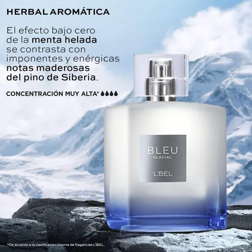 Miniatura 5 de L'Bel - Bleu Glacial Perfume Hombre Larga Duración 3.4 fl oz