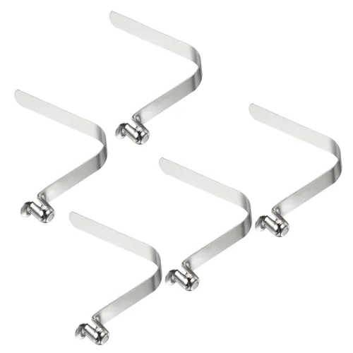 PATIKIL Broches de remo de kayak de 0.39 x 0.315 pulgadas, paquete de 5 clips de resorte de botón hueco de acero, tubo de bloqueo de botón hueco de