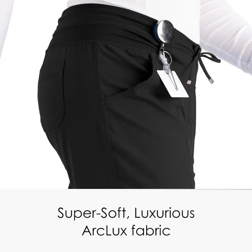 Miniatura 4 de Grey's Anatomy - Pantalón con 4 bolsillos frente plano, para mujer, pantalones sanitarios de profesionales médicos