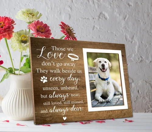 Miniatura 4 de Marco de fotos conmemorativo, marco de fotos para mascotas, regalos de condolencias por pérdida de mascota querida, regalos de duelo por pérdida