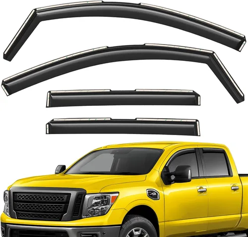 Miniatura 22 de Deflectores de ventana extra duraderos en el canal, protectores de lluvia aptos para Toyota RAV4 2019-2025, viseras solares, ventilación de viento