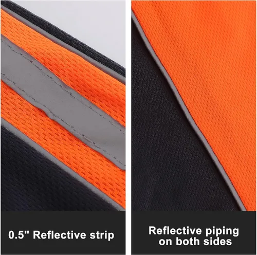 Miniatura 5 de Camisa de seguridad de alta visibilidad, manga corta y larga, polo reflectante, camisetas de trabajo para hombres