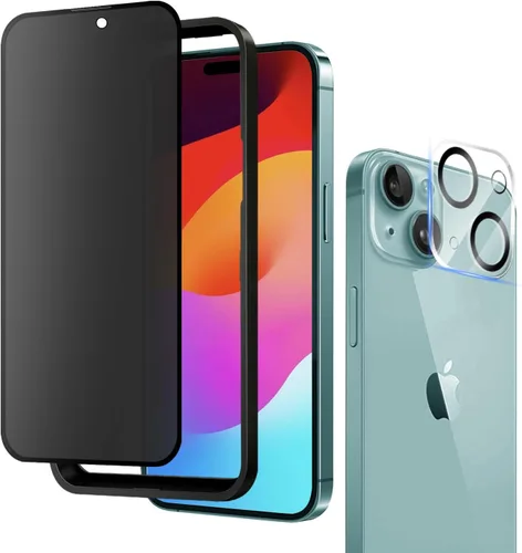 Miniatura 7 de Protector de pantalla de privacidad mate para iPhone 14 Pro Max de 6.7 pulgadas con protector de lente de cámara, cobertura completa, antirreflejos