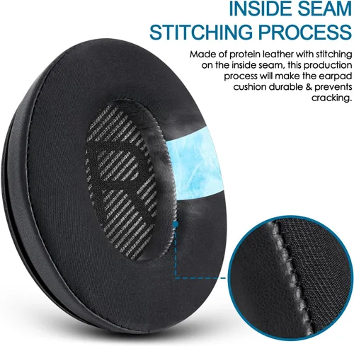 Miniatura 5 de GEVO Almohadillas de repuesto de gel refrescante, almohadillas para los oídos Bose QuietComfort 35 (QC35) y Quiet Comfort 35 II (QC35 II) y más