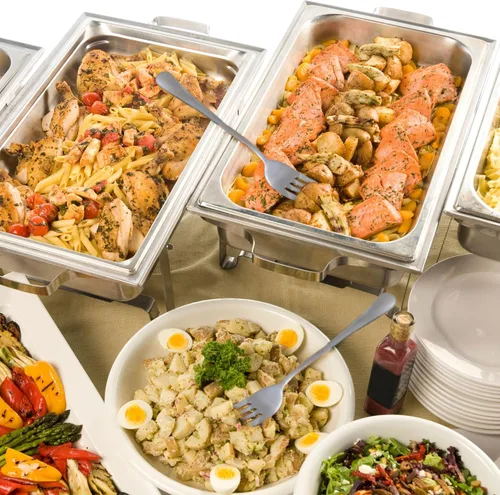 Miniatura 8 de Cornucopia Brands Juego de 2 tenedores para servir (2) - Elegante tenedores de servicio de primera línea, tenedores de servicio estilo buffet