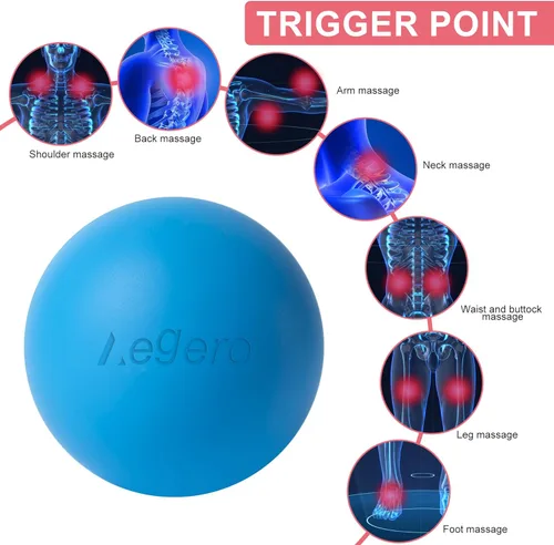 Miniatura 3 de Pelotas de lacrosse de masaje para liberación miofascial, masaje de tejido profundo de yoga, terapia de puntos de activación y fascitis plantar