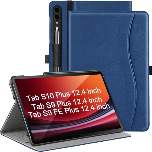 Miniatura 8 de ZtotopCases Funda para Samsung Galaxy Tab S10 Plus Case 2024/S9 Plus/S9 FE Plus 5G 12.4 pulgadas 2023, funda de piel sintética premium con correa