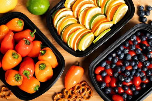 Miniatura 6 de Contenedor de preparación de comidas reutilizable con tapas [25 juegos] de 24 onzas. Recipientes de preparación de alimentos ideales, caja Bento