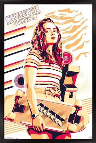 Miniatura 7 de Trends International Netflix Stranger Things: Season 3 - Póster de pared máximo, 14.725 x 22.375 pulgadas, versión enmarcada de madera de granero