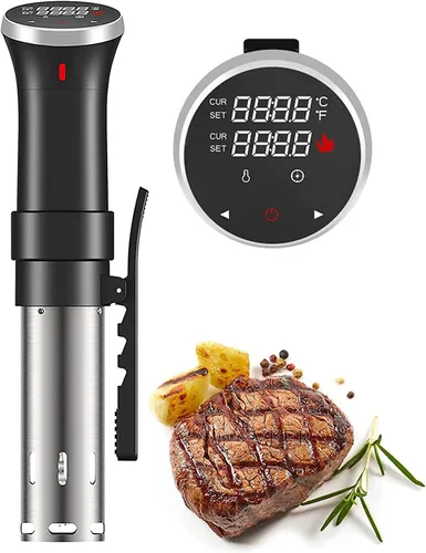 Fityou Accu Slim Sous Vide Circulador de inmersión térmica, cocina de precisión al vacío de 1100 W con temperatura y temporizador precisos, control