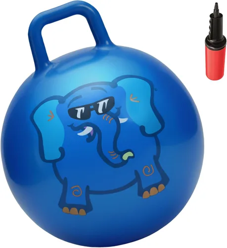 WALIKI Pelota de Salto para Niños y Niñas de 3 a 6 años | Bola de Saltar Hippity Hop | Regalo de Cumpleaños Genial | Azul | 45,7 cm