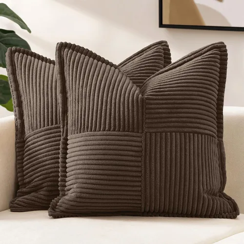Miniatura 10 de MIULEE - Juego de 2 fundas de almohada decorativas para sofá, cama, sala de estar, 18 x 18 pulgadas, azul bohemio, acentos de estilo bohemio