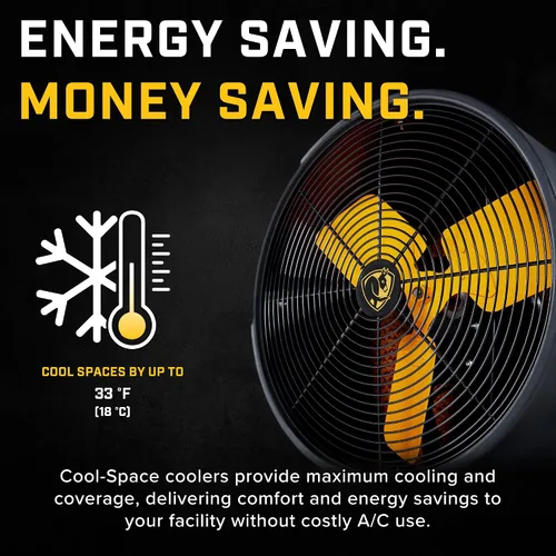 Miniatura 4 de Big Ass Fans - Cool-Space 350 - Enfriador evaporativo portátil para pantanos, uso en interiores y exteriores, capacidad de 16 galones, velocidad