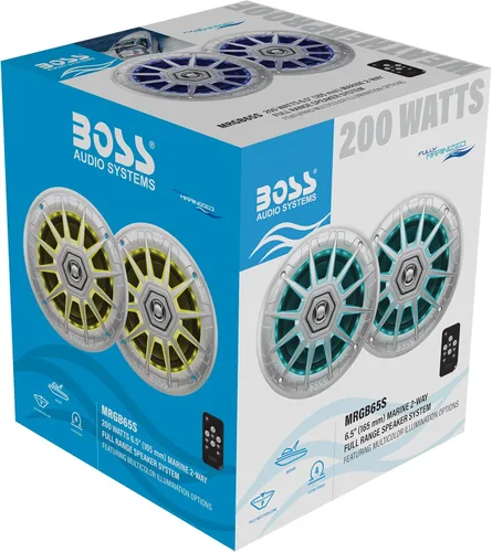 Miniatura 7 de BOSS Audio Systems MRGB65S - Altavoces estéreo para barcos marinos de 6.5 pulgadas, 200 vatios máximo (por par), coaxial, 2 vías, rango completo, 4