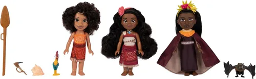 Miniatura 4 de Disney Set de regalo Moana 2: muñecas pequeñas Moana, Loto y Matangi