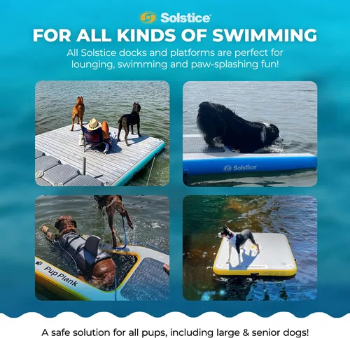 Miniatura 9 de SOLSTICE Inflatable Pup Plank, Dog Water Ramp for Boats & Docks, Boost Step
