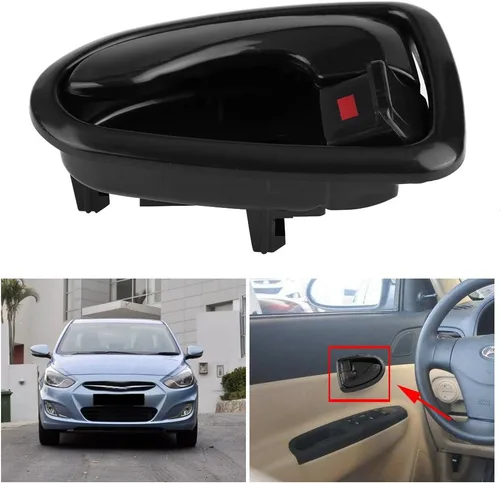 Miniatura 5 de KIMISS Manija de puerta interior, para Hyundai Accent 2000-2006 Auto Izquierda/Derecha Interior Interior Manija de Puerta Interior (Izquierda)
