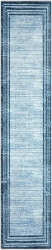 Miniatura 73 de Alfombra de pasillo moderna abstracta Lahome, alfombra lavable turquesa de 2 x 6 pulgadas para entrada, alfombra antideslizante de bajo pelo