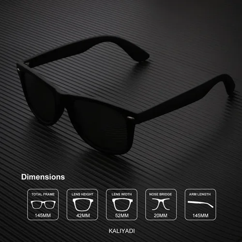 Miniatura 5 de KALIYADI - Lentes de sol polarizados unisex, acabado mate, lentes de espejo de color, bloqueo ultravioleta (paquete de 3unidades)