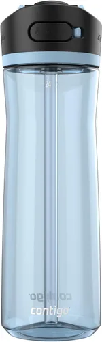 Miniatura 14 de Contigo Ashland 2.0 Botella de agua a prueba de fugas con bloqueo de tapa y popote angulado, apta para lavavajillas, tapa intercambiable, paquete