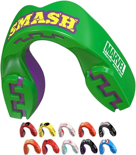 Miniatura 19 de Marvel Sport Mouth Guard, Dual Layer Mouthguard for Adults & Youth with Case (Beast, Junior (up to 11 Years))
