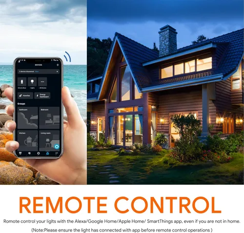 Miniatura 4 de Las bombillas energéticas funcionan con Alexa/Apple Home/Google Home/SmartThings, Matter Smart A19, bombillas inteligentes E26 RGB, equivalente a 60