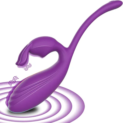 Vibrador de conejo para el punto G del clítoris para mujeres, juguetes sexuales 2 en 1 para adultos, estimulador anal vaginal con 10 modos de