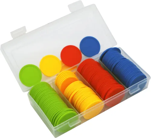 Miniatura 2 de Caja de 120 monedas de conteo de 35 mm/1.37 pulgadas para fichas de póker y monedas de juego