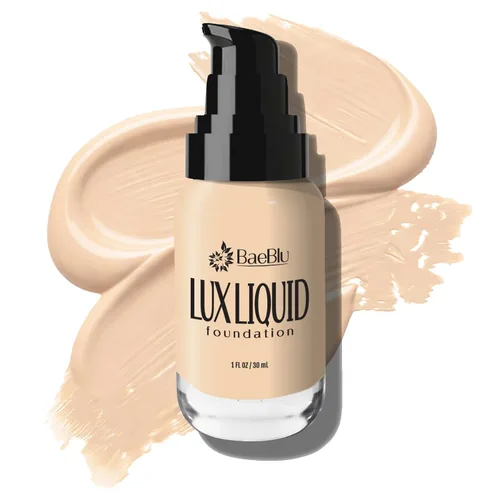 Miniatura 20 de BaeBlu LUX - Maquillaje líquido orgánico de base – Cobertura media 100% natural con acabado natural – Vegano y sin gluten para todo tipo de piel, 1