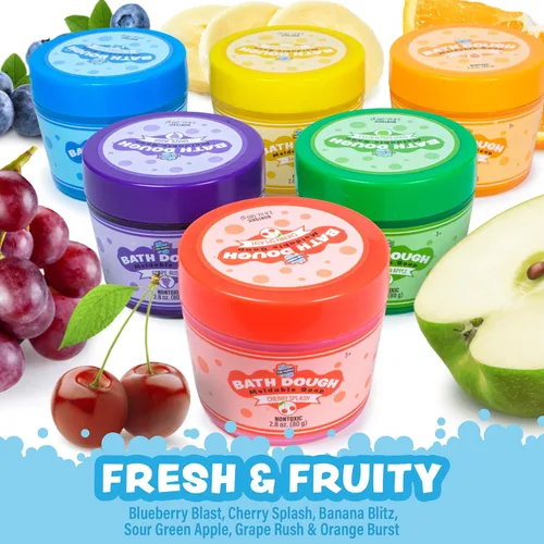 Miniatura 6 de Tub Works® Bath Dough™ Juguete de baño de jabón moldeable para niños, variedad de 6 unidades Forma, moldea y crea arte de bañera con masa jabonosa