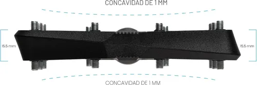 Miniatura 4 de Crankbrothers Stamp Pedales Planos MTB - Pedales de Bicicleta Ligeros, Versátiles y Duraderos de Tamaño Específico Negro